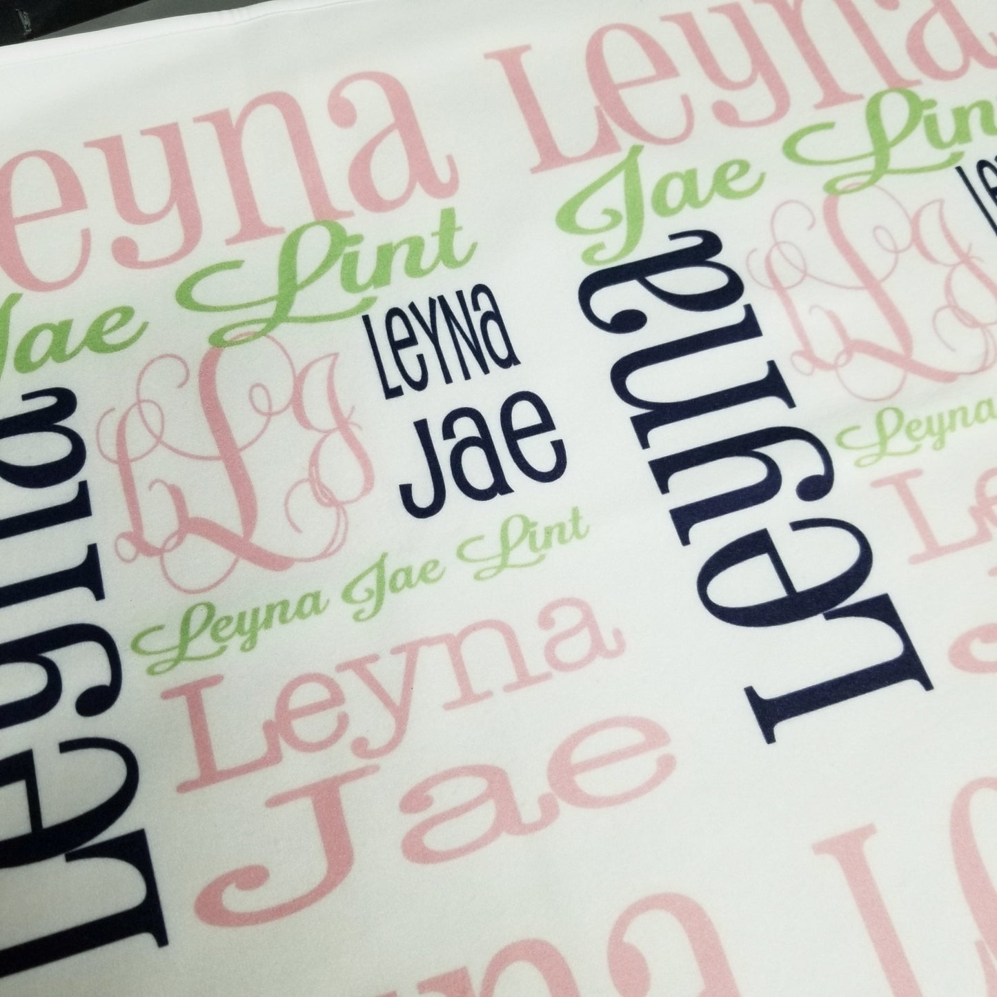 Personalized Baby Name Blanket - Classic Design - The Izzy
