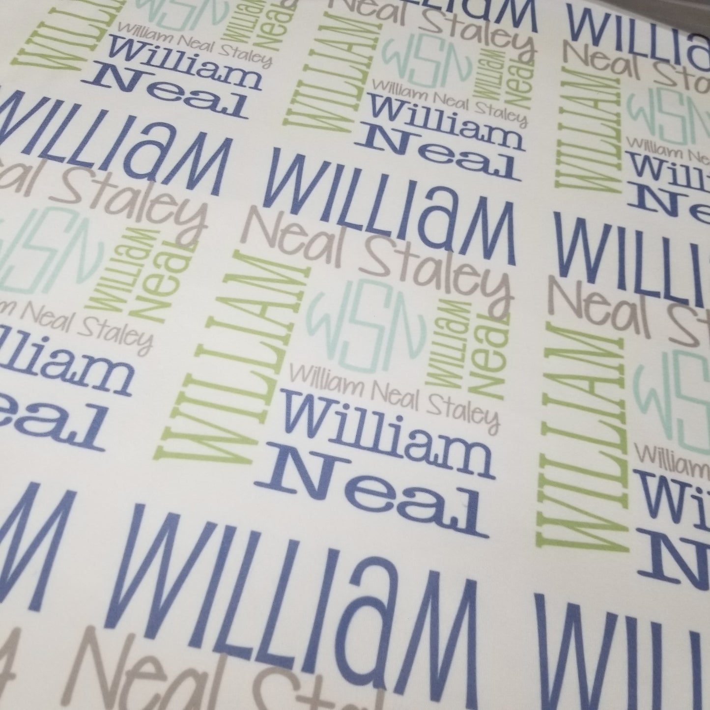 Personalized Baby Name Blanket - Classic Design - The Hayden