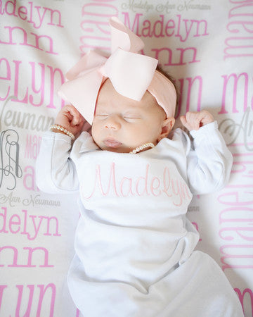 Best personalized baby blanket sale