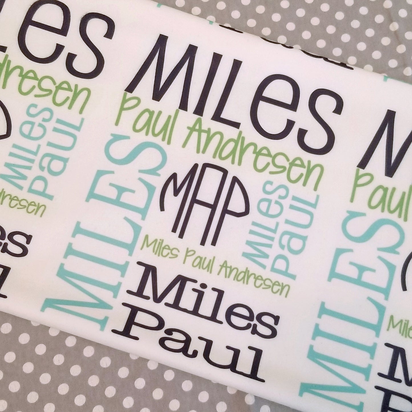 Personalized Baby Name Blanket - Classic Design - The Lucas