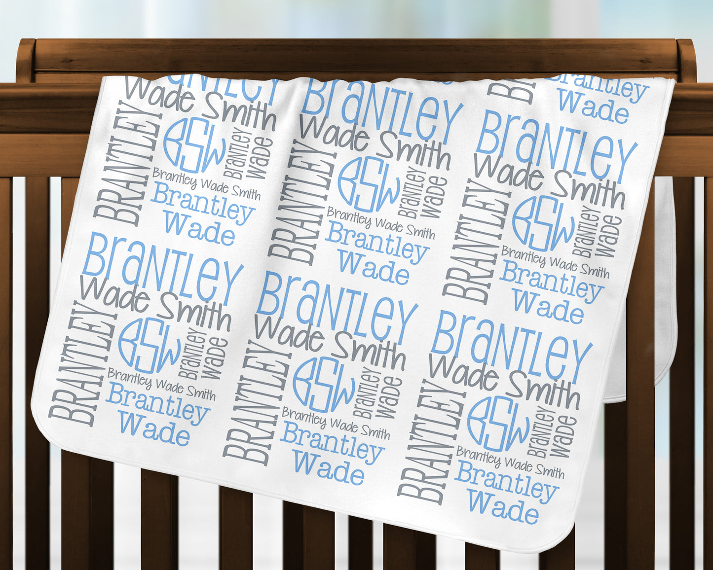 Personalized Baby Blanket - Newborn Swaddle Blanket