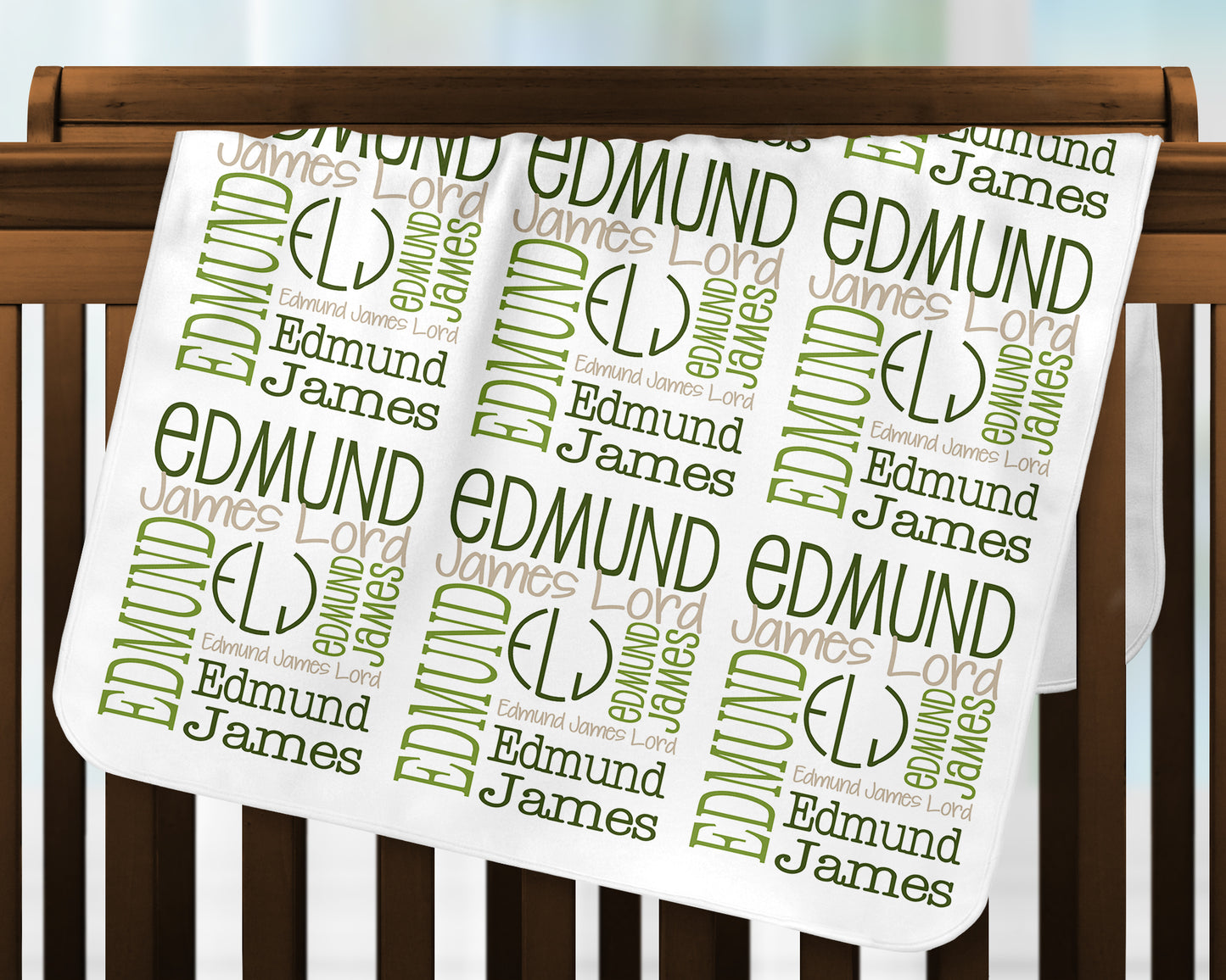 Personalized Baby Boy Blanket - Newborn Swaddle Blanket