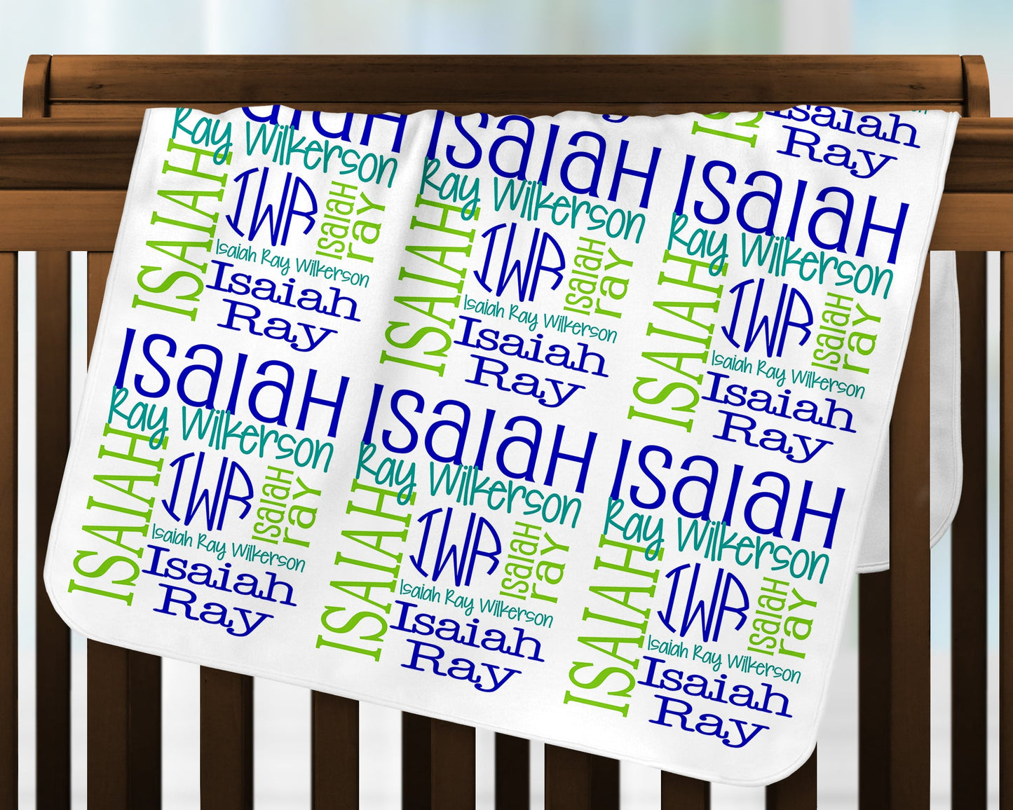 Personalized Baby Blanket - Newborn Swaddle Blanket