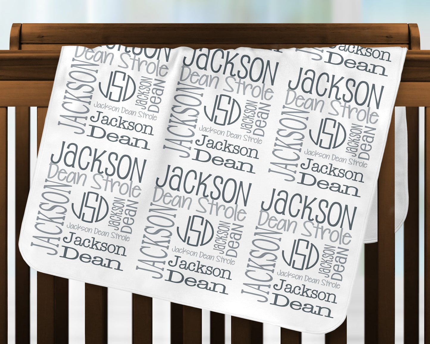 Personalized Baby Blanket - Newborn Swaddle Blanket