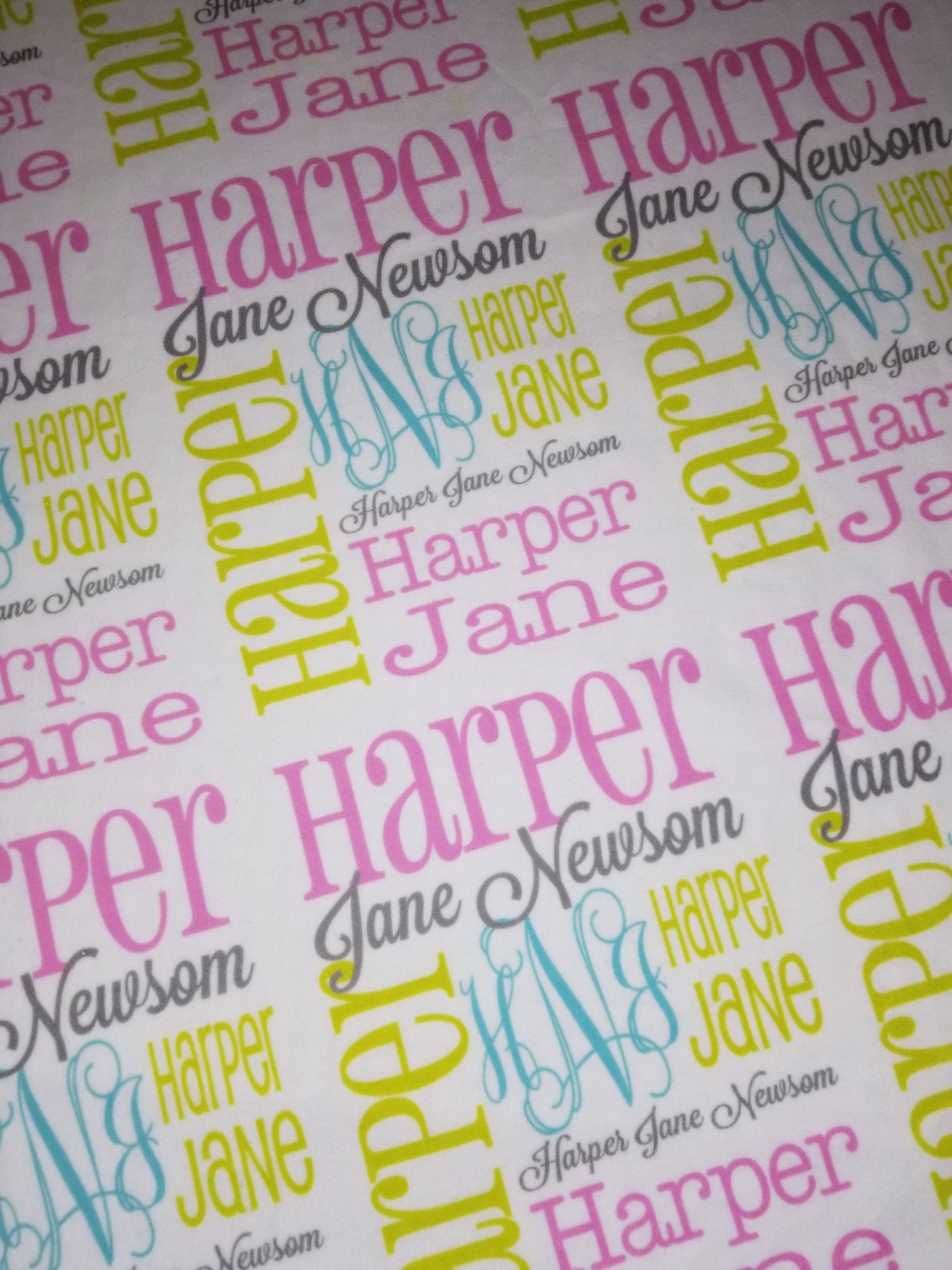 Personalized Baby Name Blanket - Classic Design - The Harper